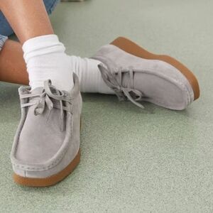 Claks Original Wallabee Suede Lace Up Loafers Size 8